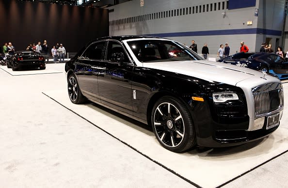 The 2016 Rolls Royce Ghost on display in Chicago (Getty)
