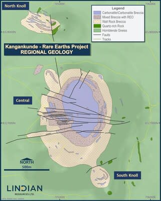 Figure 3: Kangankunde Project Geology (PRNewsfoto/Lindian Resources)