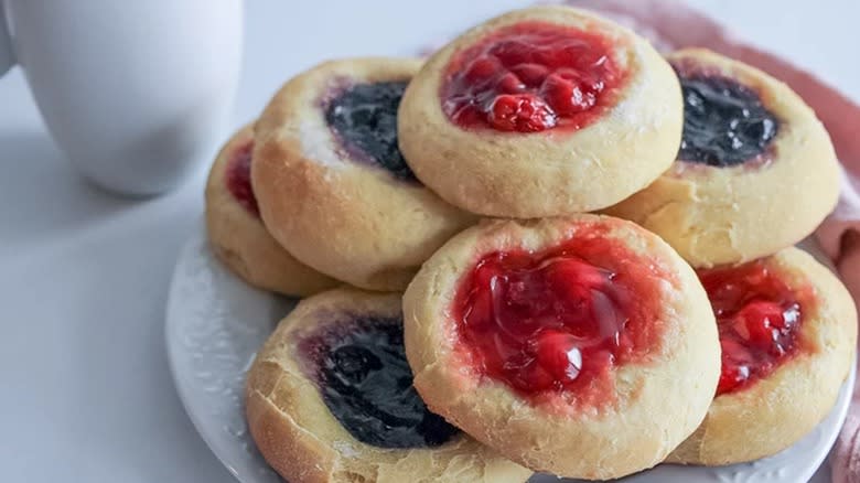 fruit topped kolache pastries