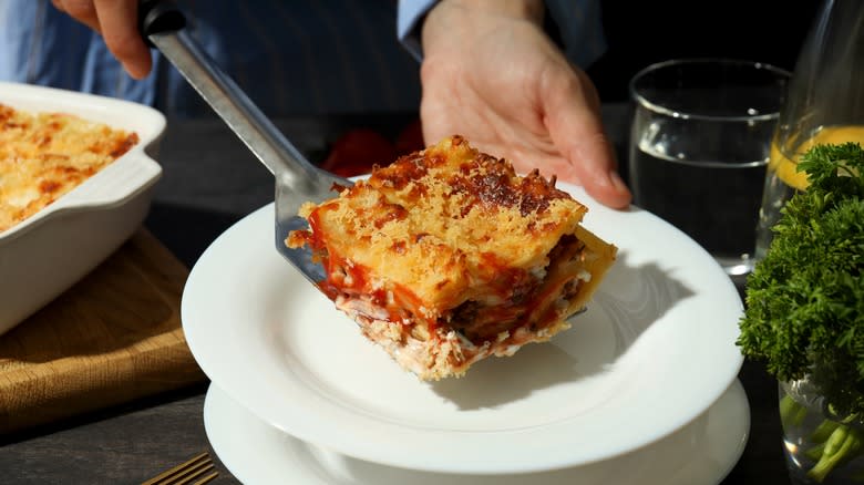 perfect lasagna slice