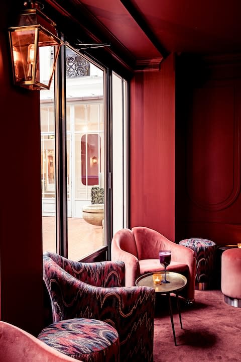 Hotel des Grands Boulevards Paris Shell Bar - Credit: Karel Balas