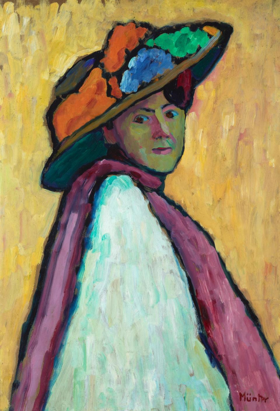 Portrait of Marianne von Werefkin by Gabriele Münter, 1909 (DACS)