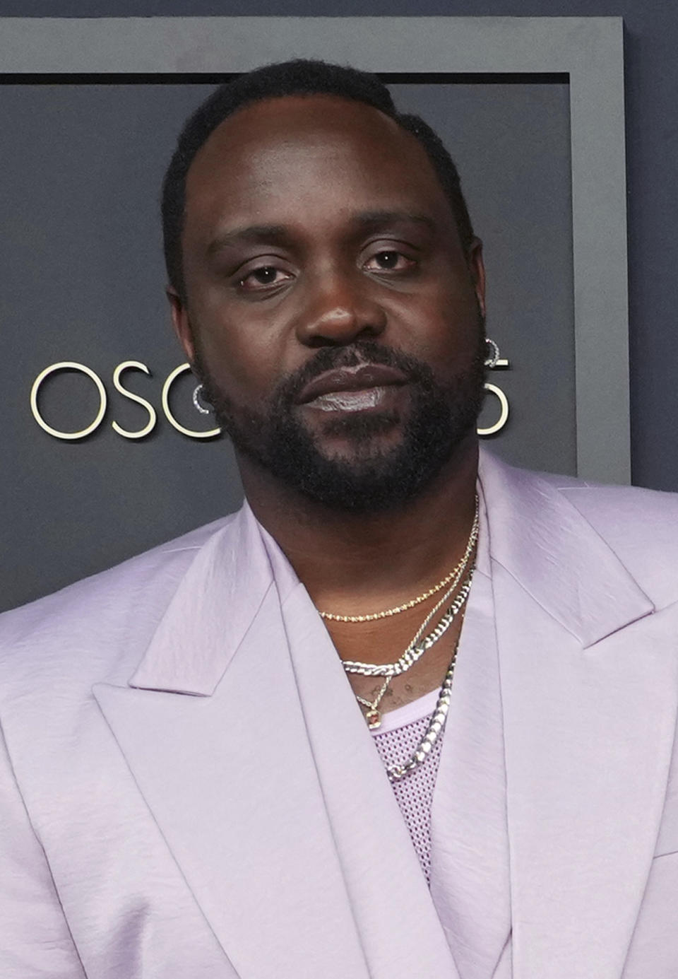 Brian Tyree Henry arrives at the 95th Academy Awards Nominees Luncheon on Monday, Feb. 13, 2023, at the Beverly Hilton Hotel in Beverly Hills, Calif. (Photo by Jordan Strauss/Invision/AP)