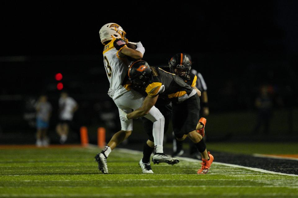 Cooper's Isaiah Johnson (13) leads Northern Kentucky in receptions, receiving yards and touchdowns.