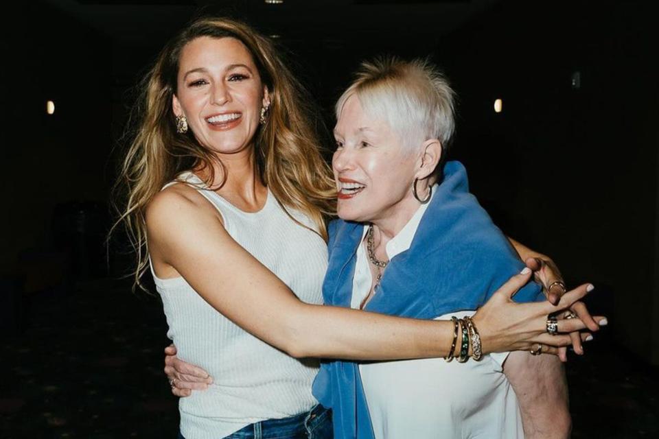 <p>Blake Lively/Instagram</p> Blake Lively hugs her mother-in-law Tammy Reynolds