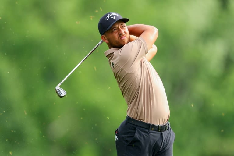 American Xander Schauffele fired a seven-under par 64 to seize a three-stroke lead after the first round of the PGA Wells Fargo Championship (Andrew Redington)