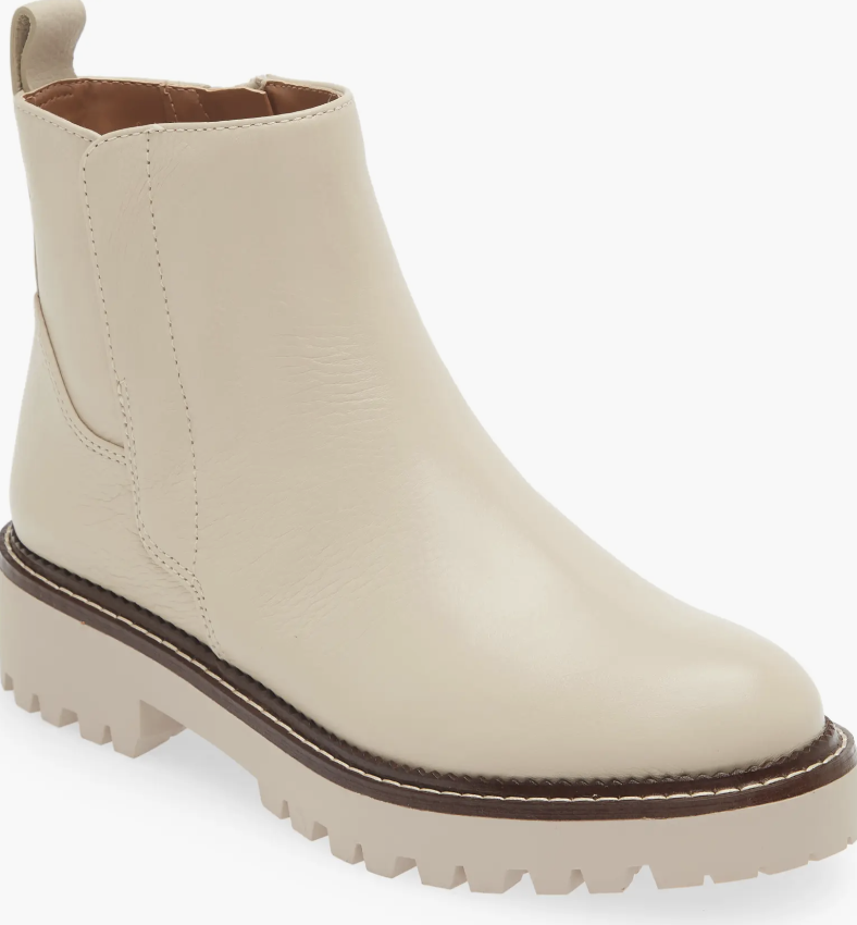 Miller 2 Water Resistant Boot in Ivory Birch (photo via Nordstrom)