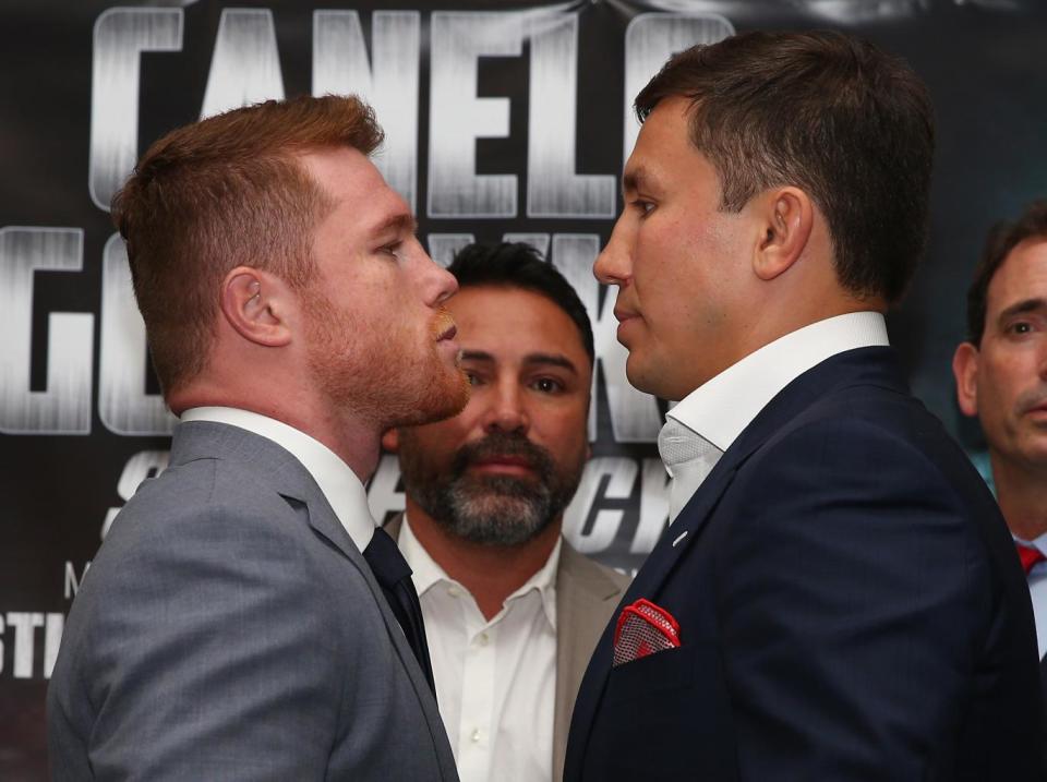 Canelo and Golovkin go head to head next month (Getty)