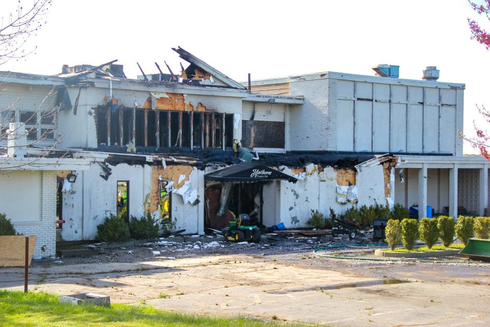 The Hawthorne Country Club on Tucker Road in Dartmouth sustained extensive damage from fire on Sunday, May 7.