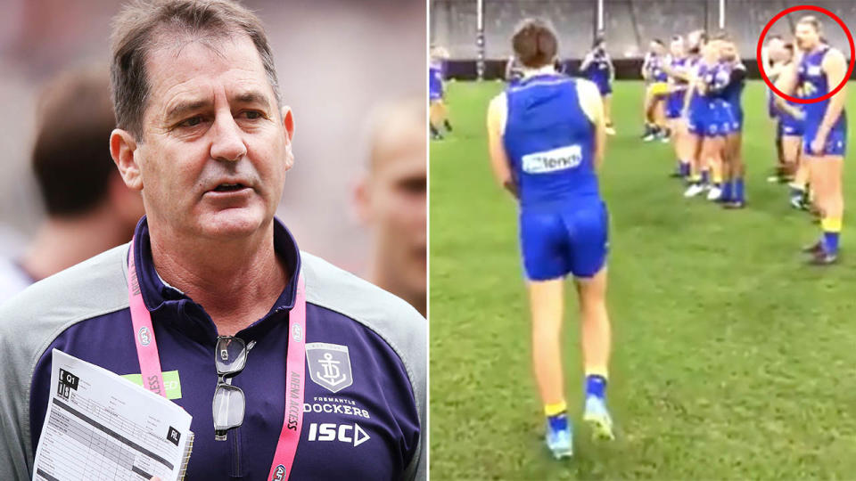 Ross Lyon isn't happy. Image: Getty/West Coast Eagles