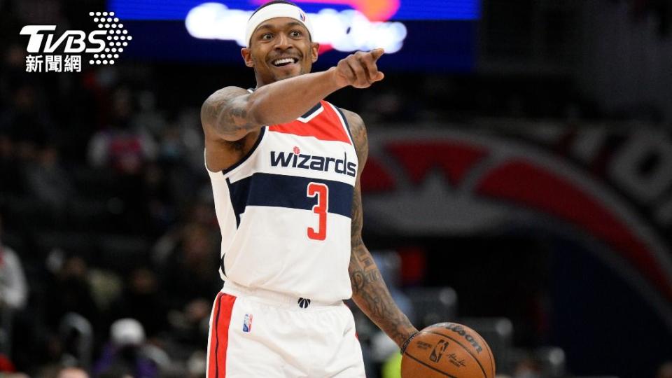 巫師隊當家球星比爾（Bradley Beal）的頂薪合約中含有交易否決條款（No Trade Clause）。（圖／達志影像美聯社）