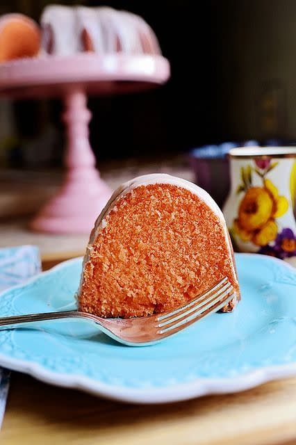 orange desserts crush cake