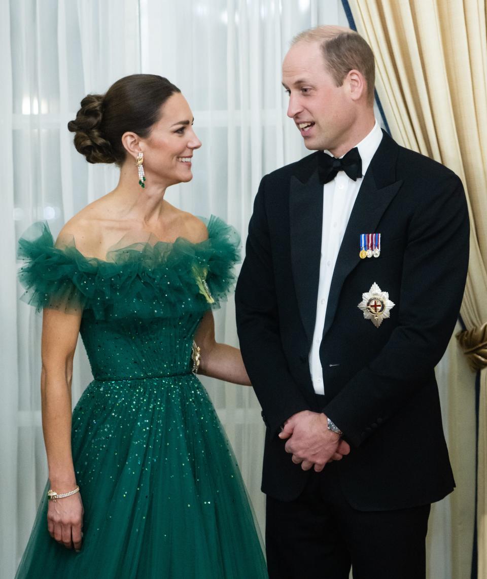 Catherine, Duchess of Cambridge and Prince William, Duke of Cambridge in Kingston, Jamaica.