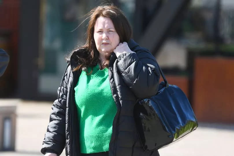 Claire Shacklock outside Liverpool Crown Court