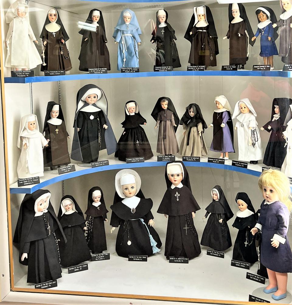 The Nun Doll Museum at Cross in the Woods Shrine.