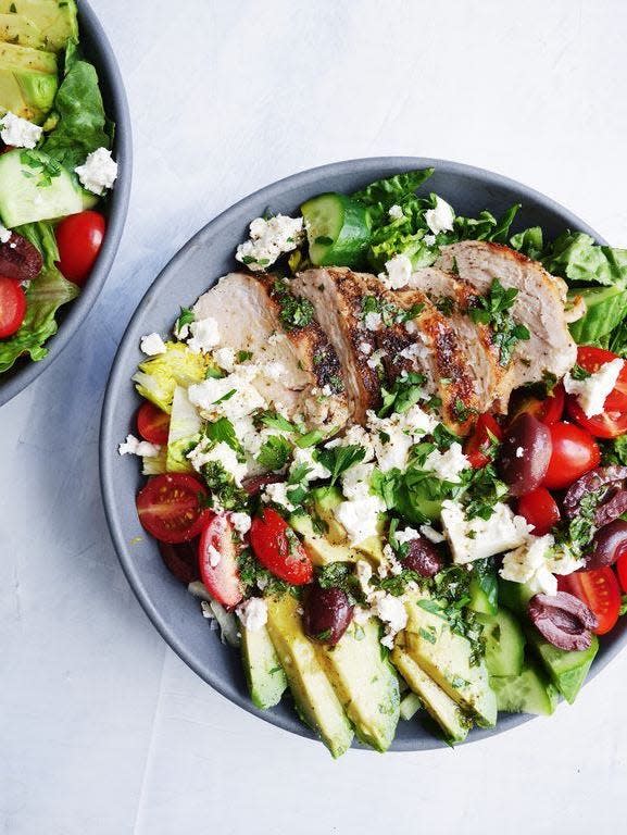 Mediterranean Grilled Chicken Salad