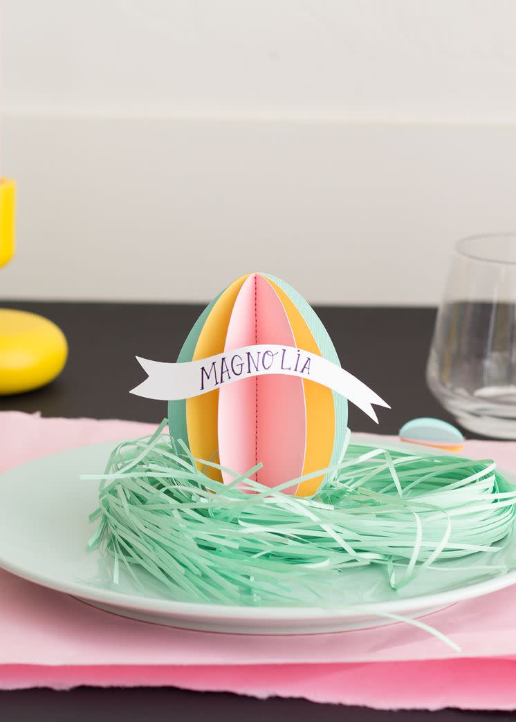 3D Easter Egg Name Tags