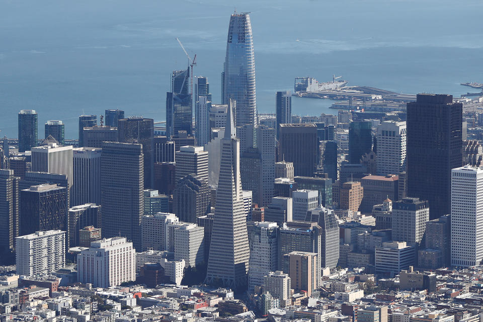 An aerial view of San Francisco is seen in San Francisco, California, U.S., October 5, 2017. REUTERS/Stephen Lam