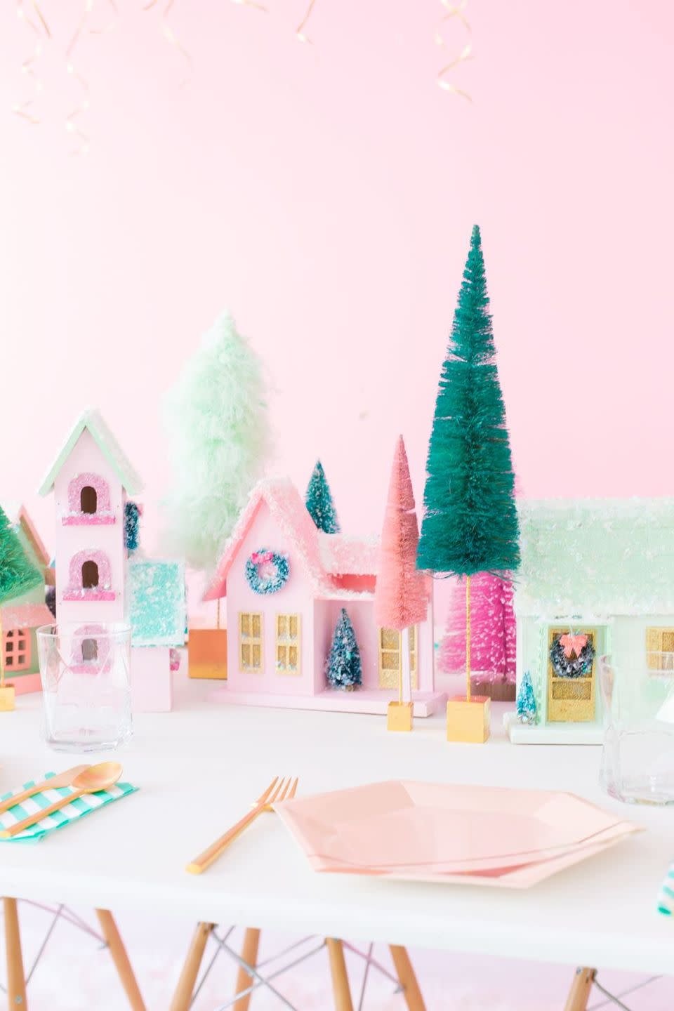 Colorful Christmas Village