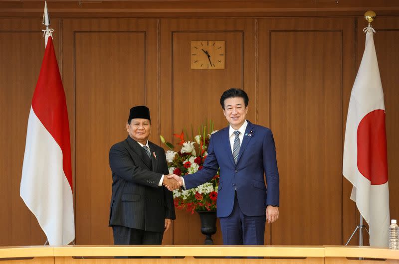 Indonesia's President-elect Prabowo Subianto visits Japan