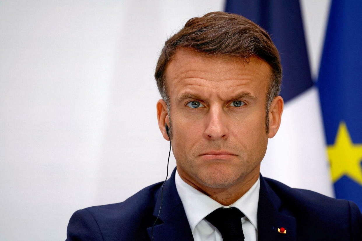 Le président Emmanuel Macron à l'Élysée, à Paris, le 6 mai 2024.  - Credit:Sarah Meyssonnier/Reuters