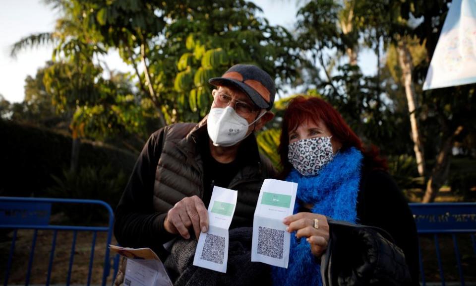 <span>Photograph: Amir Cohen/Reuters</span>