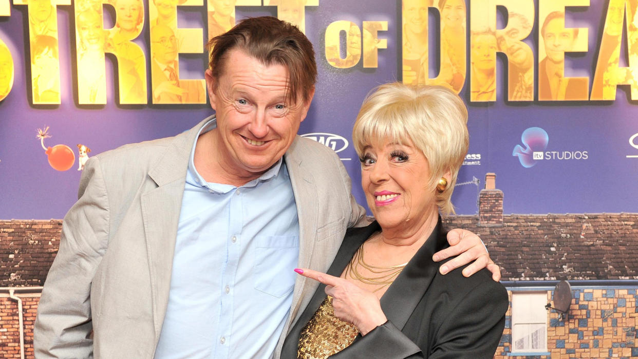 Kevin Kennedy, pictured with Julie Goodyear, struggled with alcoholism during his Coronation Street fame. (PA/Getty)
