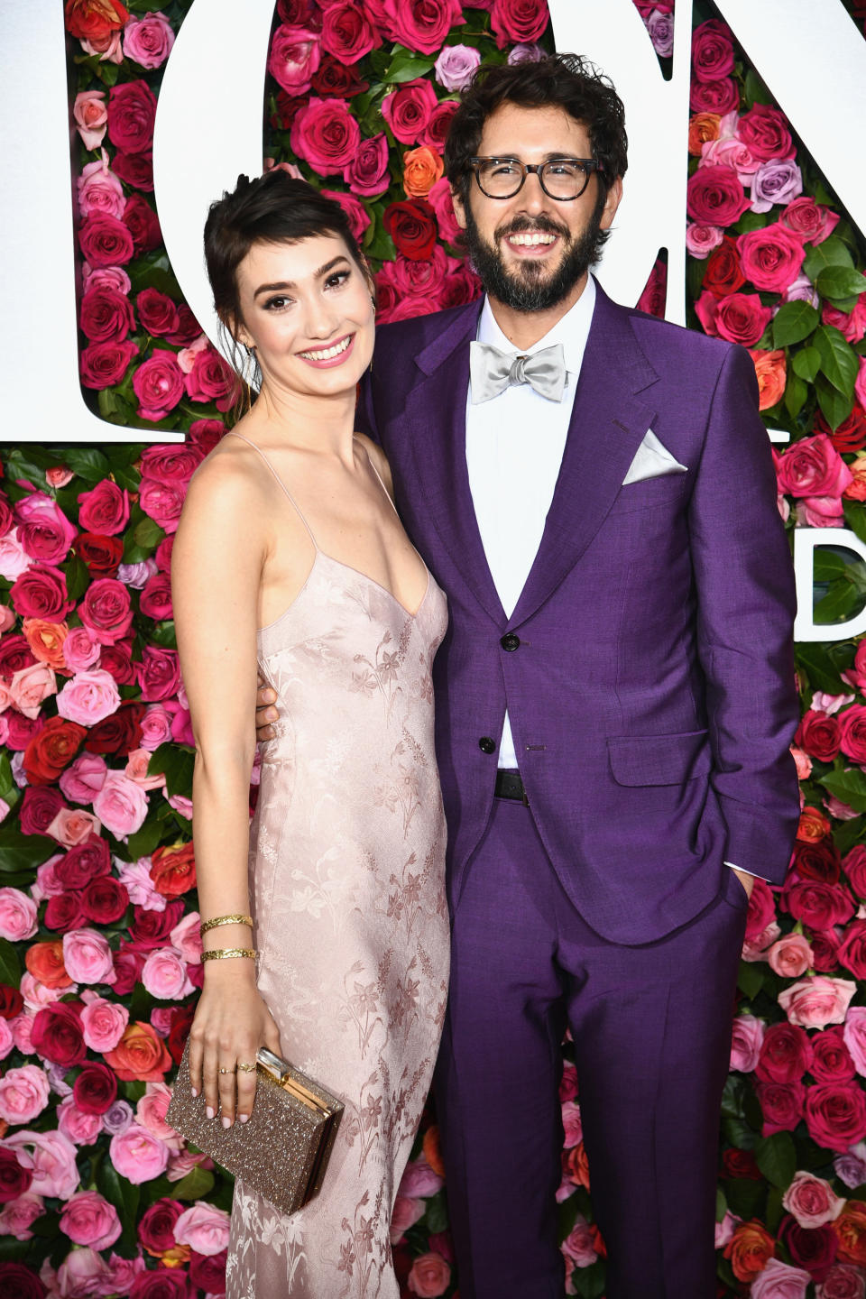 Schuyler Helford and Josh Groban attend the 72nd Annual Tony Awards at Radio City Music Hall on June 10 in New York City. (Photo: Dimitrios Kambouris via Getty Images)