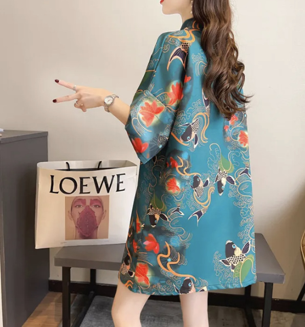 Plus size cheongsam dress Chinese style. PHOTO: Lazada