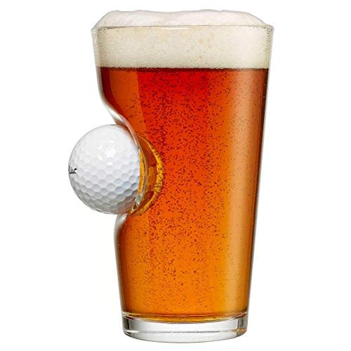 15) Golf Ball Pint Glass