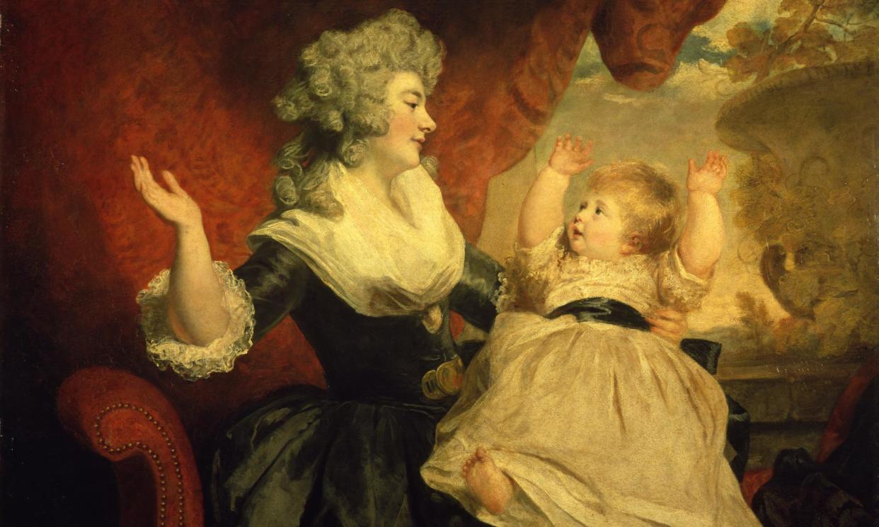 <span>Playful … detail of a portrait of the duchess of Devonshire with her daughter, by Sir Joshua Reynolds.</span><span>Photograph: Chatsworth House Trust</span>