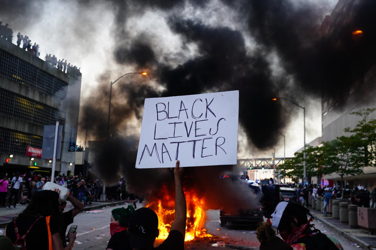 A Black Lives Matter protest in Atlanta.