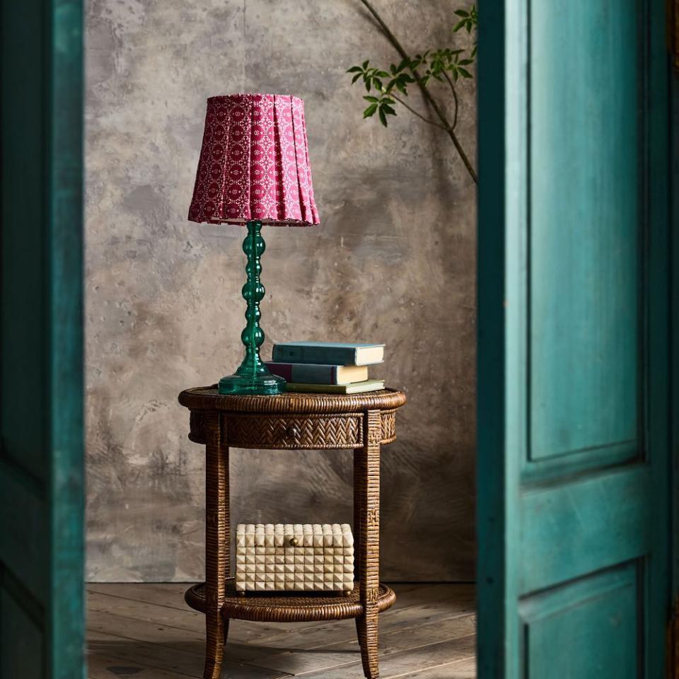 <p><a href="https://go.redirectingat.com?id=74968X1596630&url=https%3A%2F%2Fwww.greenrow.com%2Fproducts%2Fprinted-linen-pleated-lamp-shade-SPAF-color-green-color%2F&sref=https%3A%2F%2Fwww.veranda.com%2Fhome-decorators%2Fa60473888%2Fhow-to-make-a-sustainable-home%2F" rel="nofollow noopener" target="_blank" data-ylk="slk:Shop Now;elm:context_link;itc:0;sec:content-canvas" class="link ">Shop Now</a></p><p>Printed Pleated Lamp Shade & Slipcover</p><p>greenrow.com</p><p>$59.00</p>