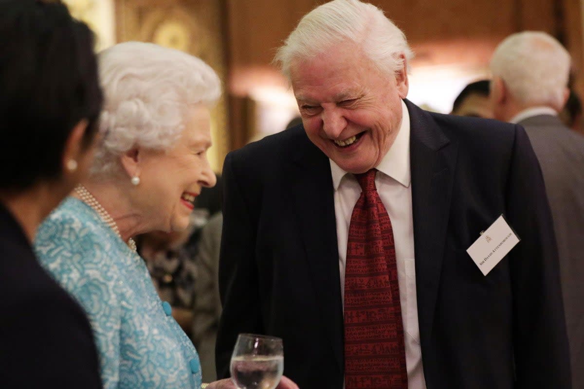 Sir David Attenborough has shared his “funny” memories of the Queen following her death  (PA)