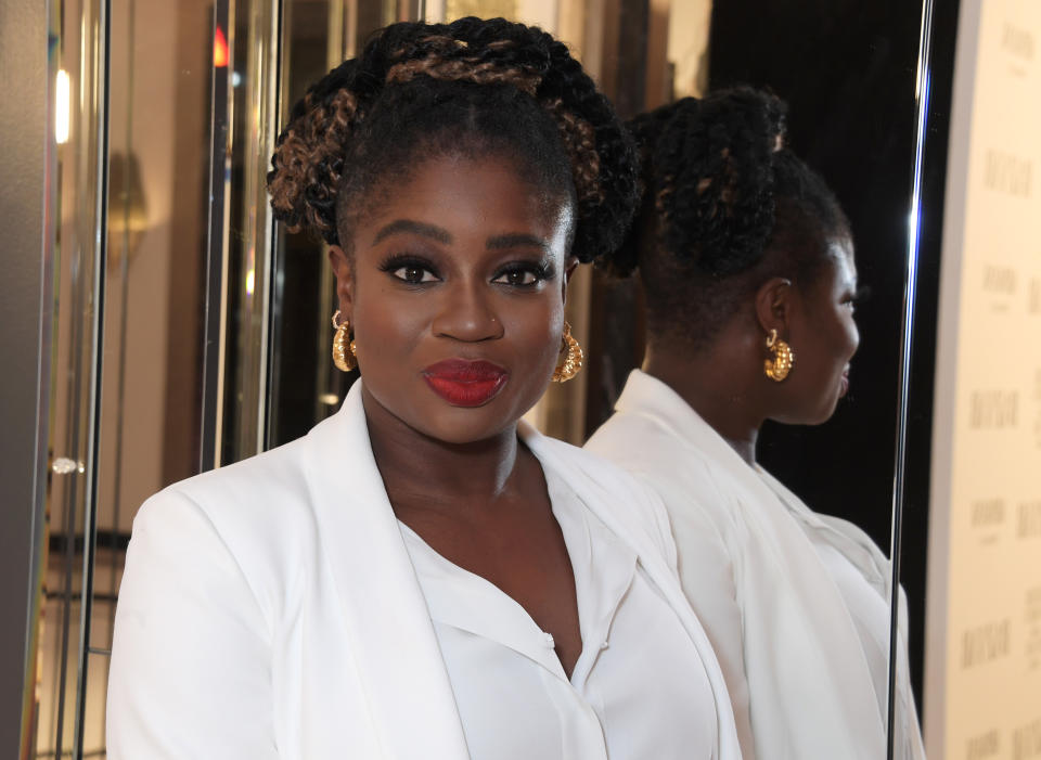 LONDON, ENGLAND - NOVEMBER 02:  Clara Amfo attends the Harper's Bazaar Women of the Year Awards 2021, in partnership with Armani Beauty, at Claridge's Hotel on November 2, 2021 in London, England. (Photo by David M. Benett/Dave Benett/Getty Images for Harper's Bazaar)