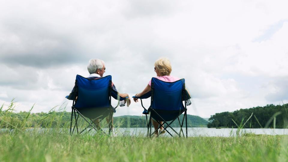 Retirees in deck chains