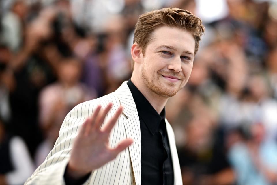 Joe Alwyn, posing during a photocall for the film "Kinds Of Kindness" at the Cannes Film Festival last month, is breaking his silence for the first time publicly about splitting from his longtime girlfriend, popstar Taylor Swift last year.