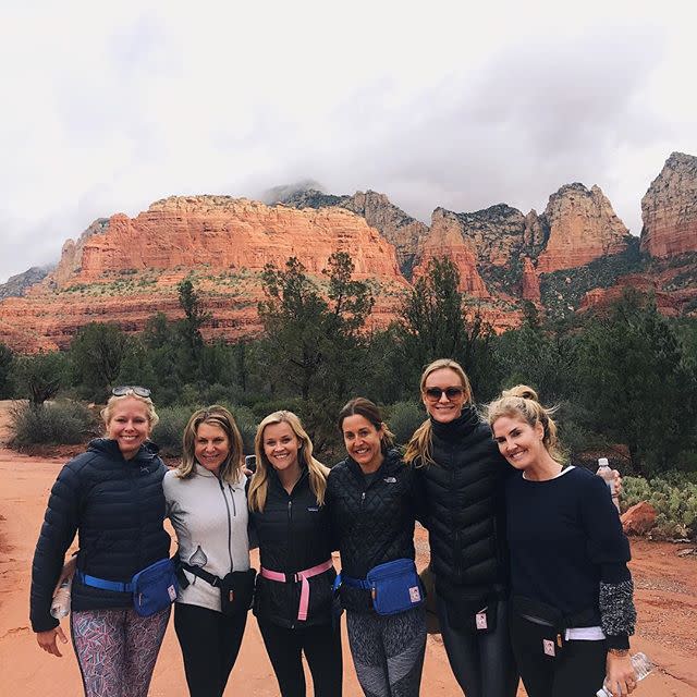 <p>Reese told <em>Women’s Health</em> back in 2015 that she and some of her friends get together to do the dance-based workout class Body by Simone a few times a week. “Physical strength is important,” she said.</p><p><a href="https://www.instagram.com/p/Bot9rN0HNQ-/" rel="nofollow noopener" target="_blank" data-ylk="slk:See the original post on Instagram;elm:context_link;itc:0;sec:content-canvas" class="link ">See the original post on Instagram</a></p>