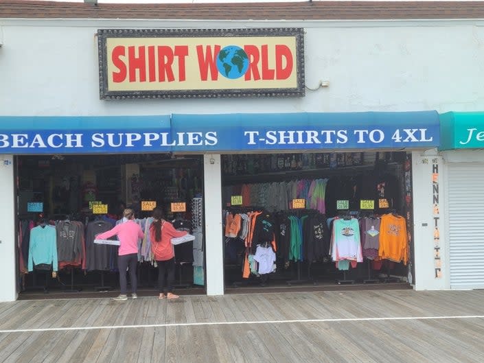 Shirt World in Ocean City.