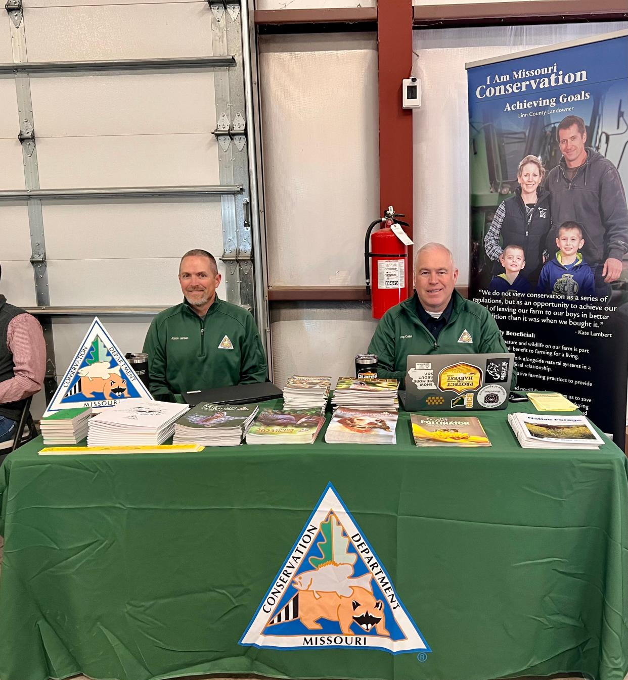 Jason Jensen (left) and Greg Collier with the Missouri Department of Conservation are examples of professionals with jobs they are passionate about.