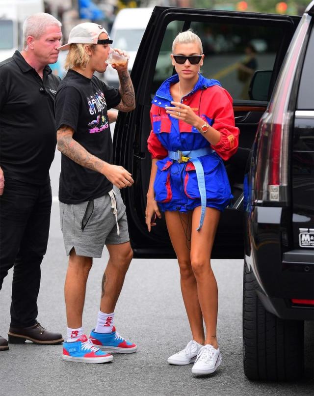 Justin Bieber and Hailey Baldwin catch up over lunch