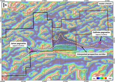 Figure 1: Planned 2023 Liberty ground gravity survey (CNW Group/Comet Lithium Corp.)