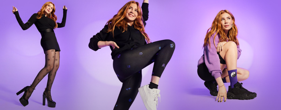 Palina Rojinski vereint in der neuen Calzedonia-Kollektion ihre Leidenschaft für Astrologie und Mode. (Foto: Calzedonia)