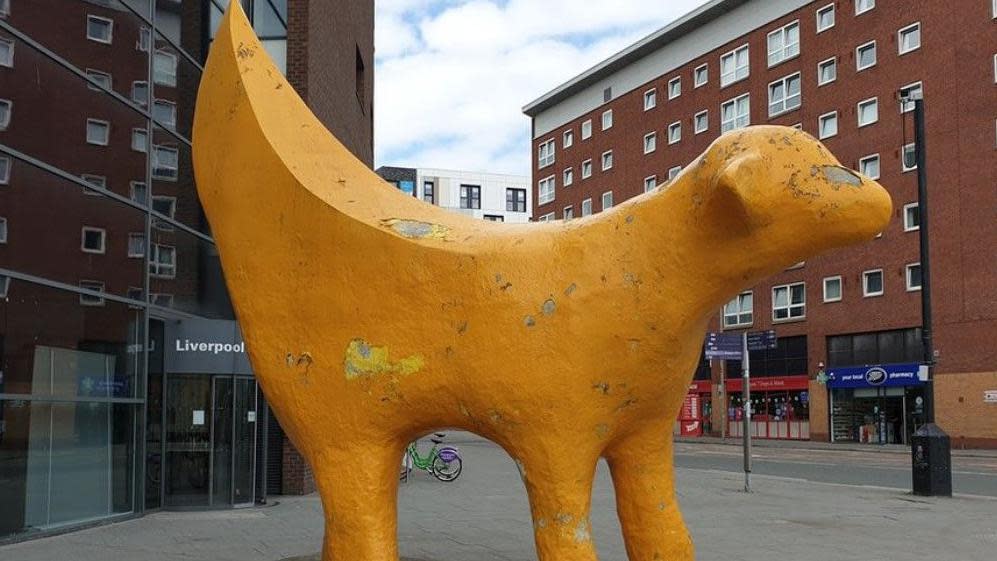 Superlambanana on Tithebarn Street in Liverpool