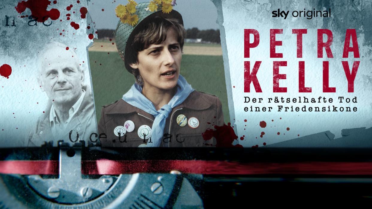 Vor 30 Jahren wurde die deutsche Politikerin Petra Kelly in ihrem Bett aufgefunden: Tod durch Kopfschuss. Ihr 24 Jahre älterer Lebensgefährte Gert Bastian stand unter Tatverdacht, da man auch ihn leblos im Flur vorfand. Die True-Crime-Dokuserie bei Sky gewährt exklusive Einblicke: Wie war es wirklich? (Bild: Sky)