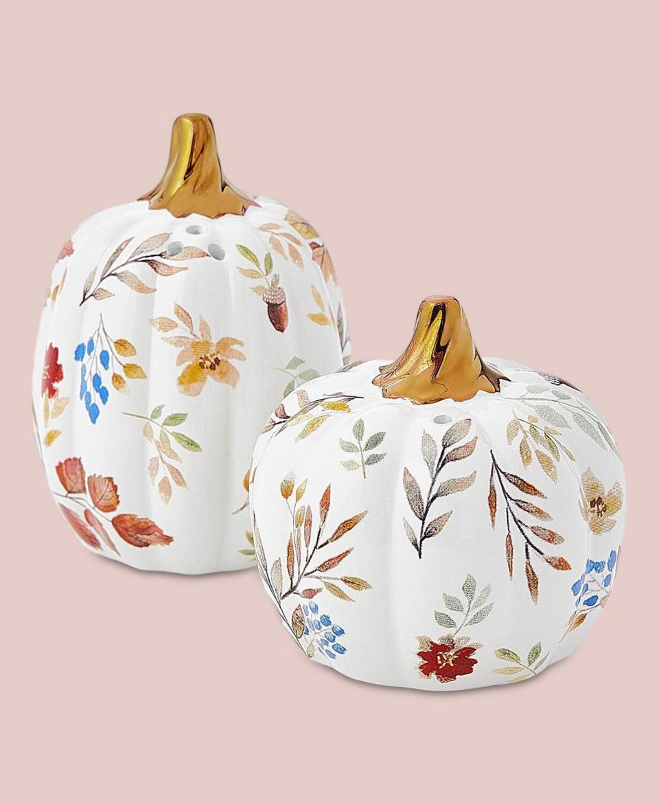 Martha Stewart Collection Harvest Pumpkin Salt and Pepper Shakers