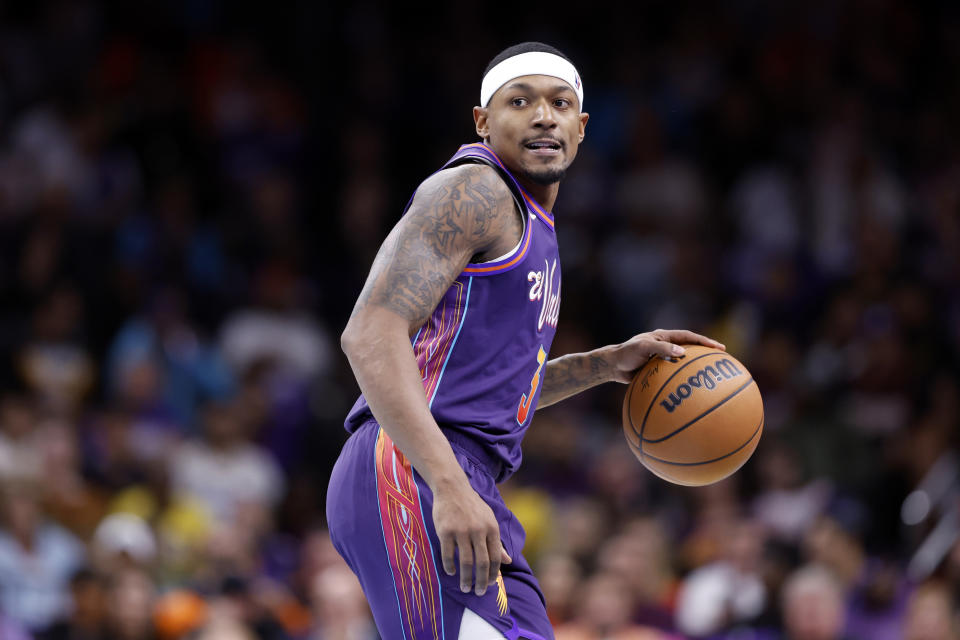 When Bradley Beal returns to the Phoenix Suns' lineup, there is no guarantee that Devin Booker and Kevin Durant will also both be available. (Photo by Chris Coduto/Getty Images)