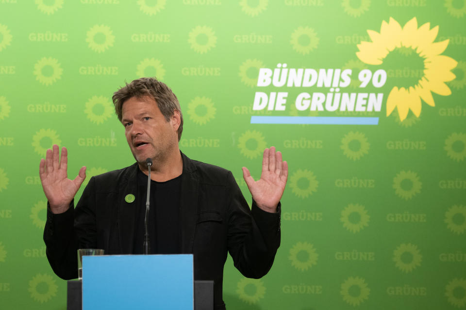 Kein Freund der Pläne der Bundesregierung: Grünen-Chef Robert Habeck. (Bild: Paul Zinken/dpa)