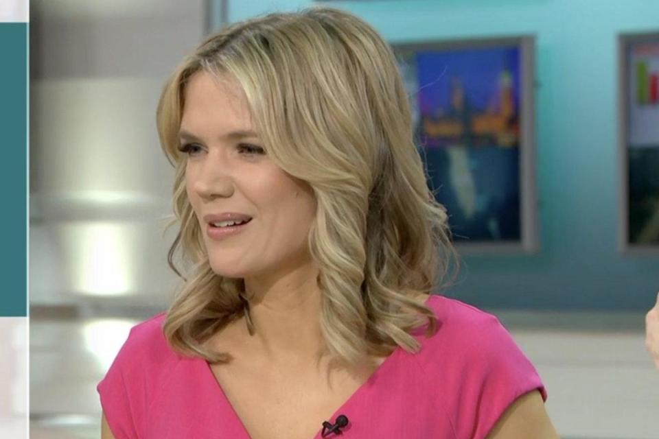 Charlotte Hawkins was unimpressed by Morgan's comments (Good Morning Britain/ITV)