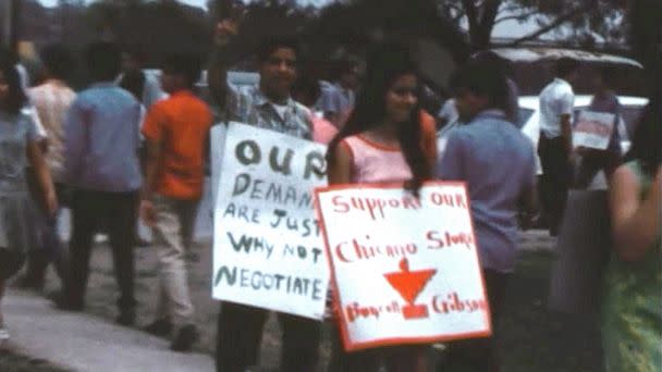 PHOTO: Uvalde students walked out of their classrooms in protest of the removal of a Latino teacher in the spring of 1970. (Abelardo Castillo )